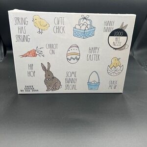 NEW Rae Dunn Happy Easter 1000‎ Piece Jigsaw Puzzle 27" X 20" Sealed